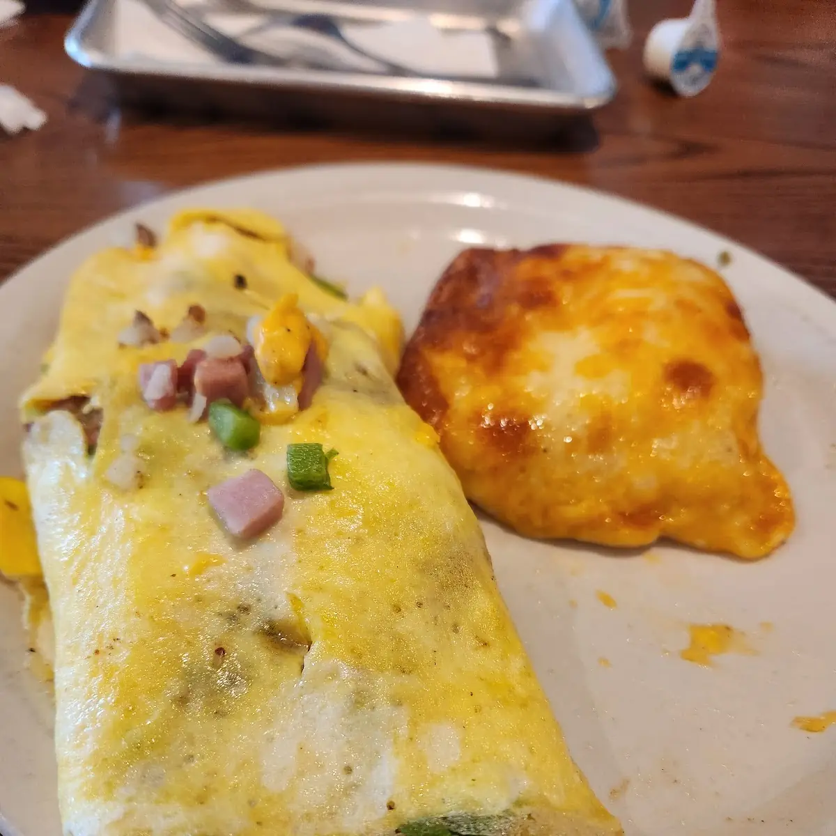 Western Omelet and Hashbrown Cassarolle