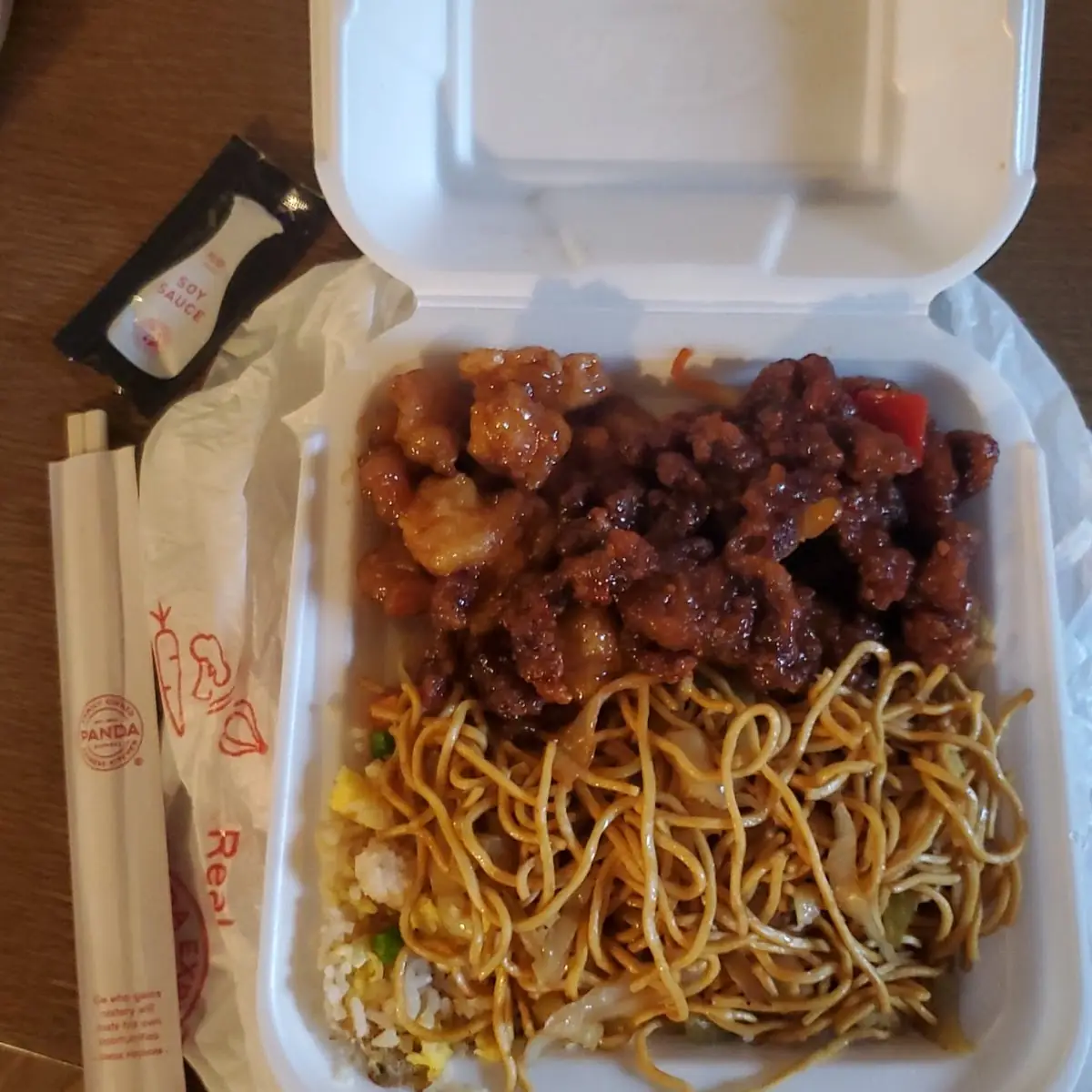 Orange Chicken Chow Mein Beijing Beef