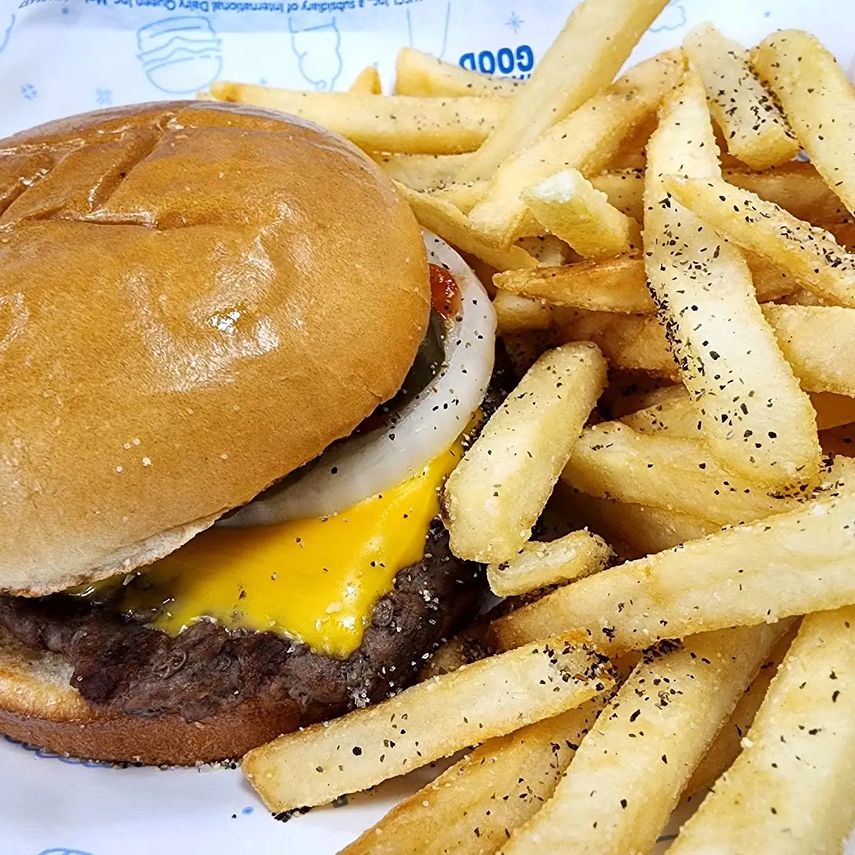 Cheeseburger Meal with Sundae