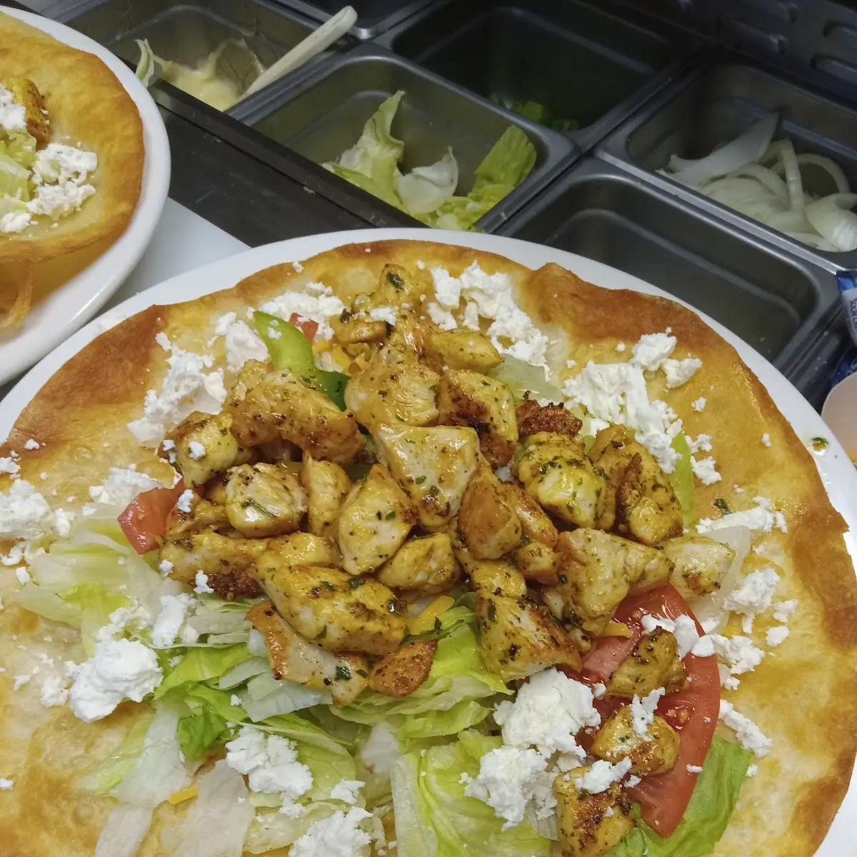 Feta Cheese Grilled Chicken Tortilla