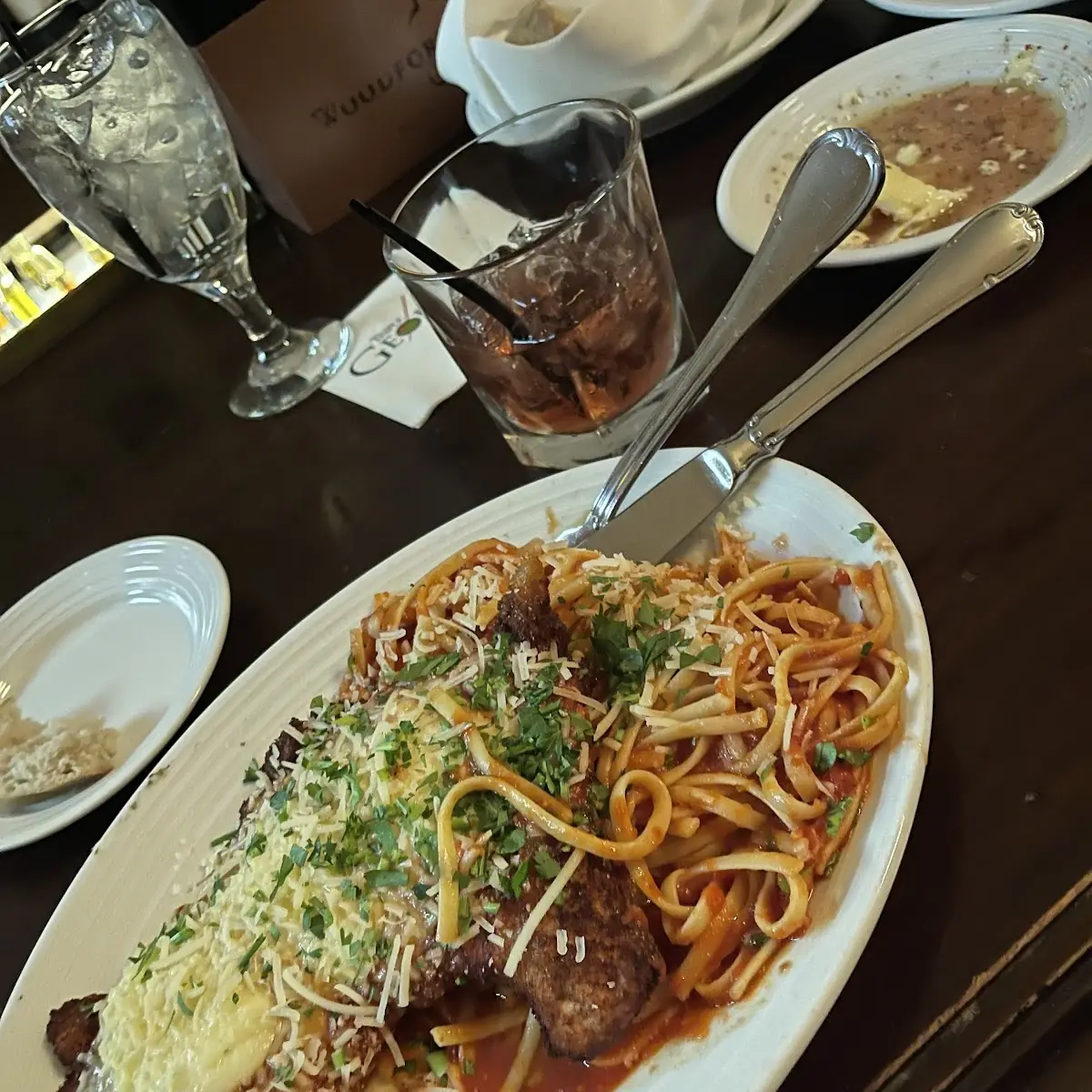 Chicken Parmesan & Linguini