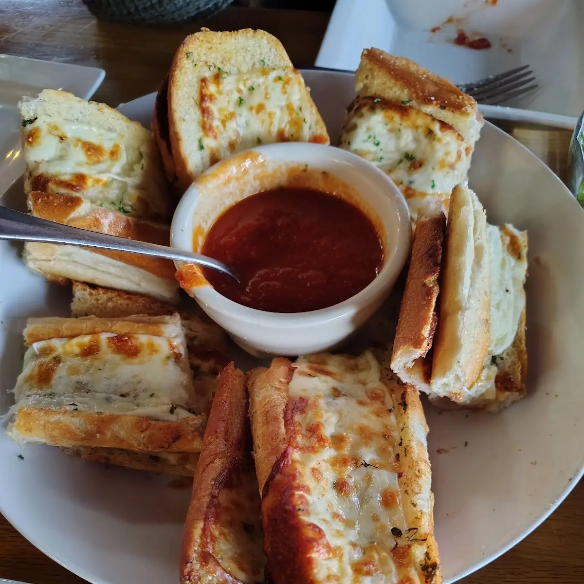 Garlic Bread and Mozzarella Sticks