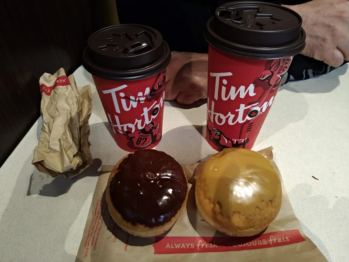 Donuts with Caramel Coffee, Tim Hortons