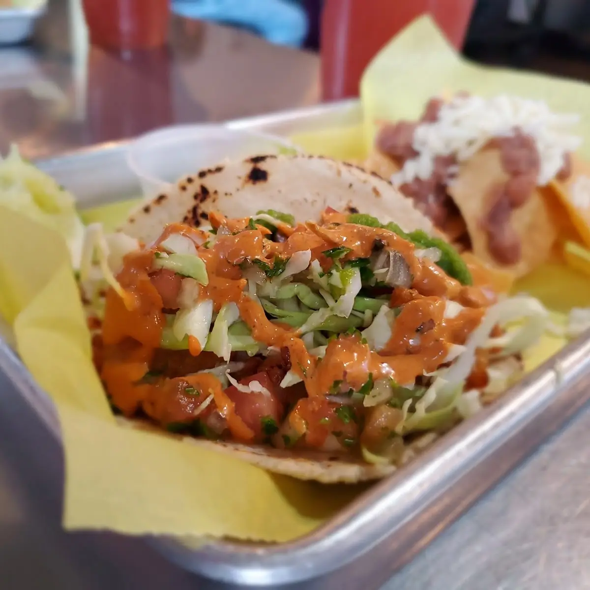 Shrimp Taco with Hand Made Tortillas
