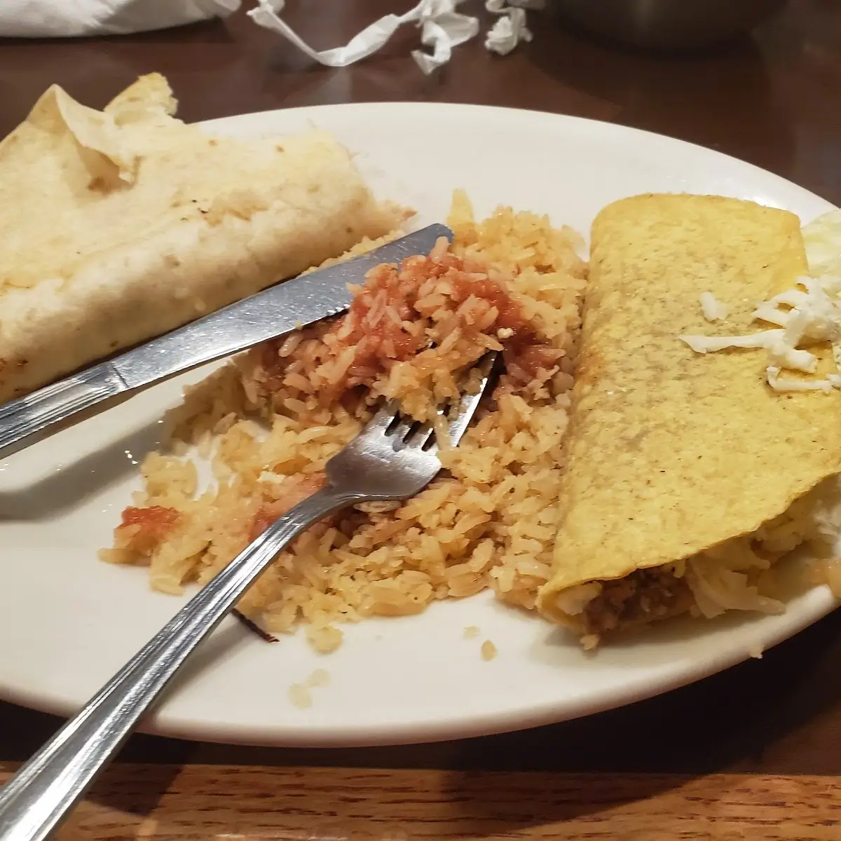 Chicken Quesadilla and Taco