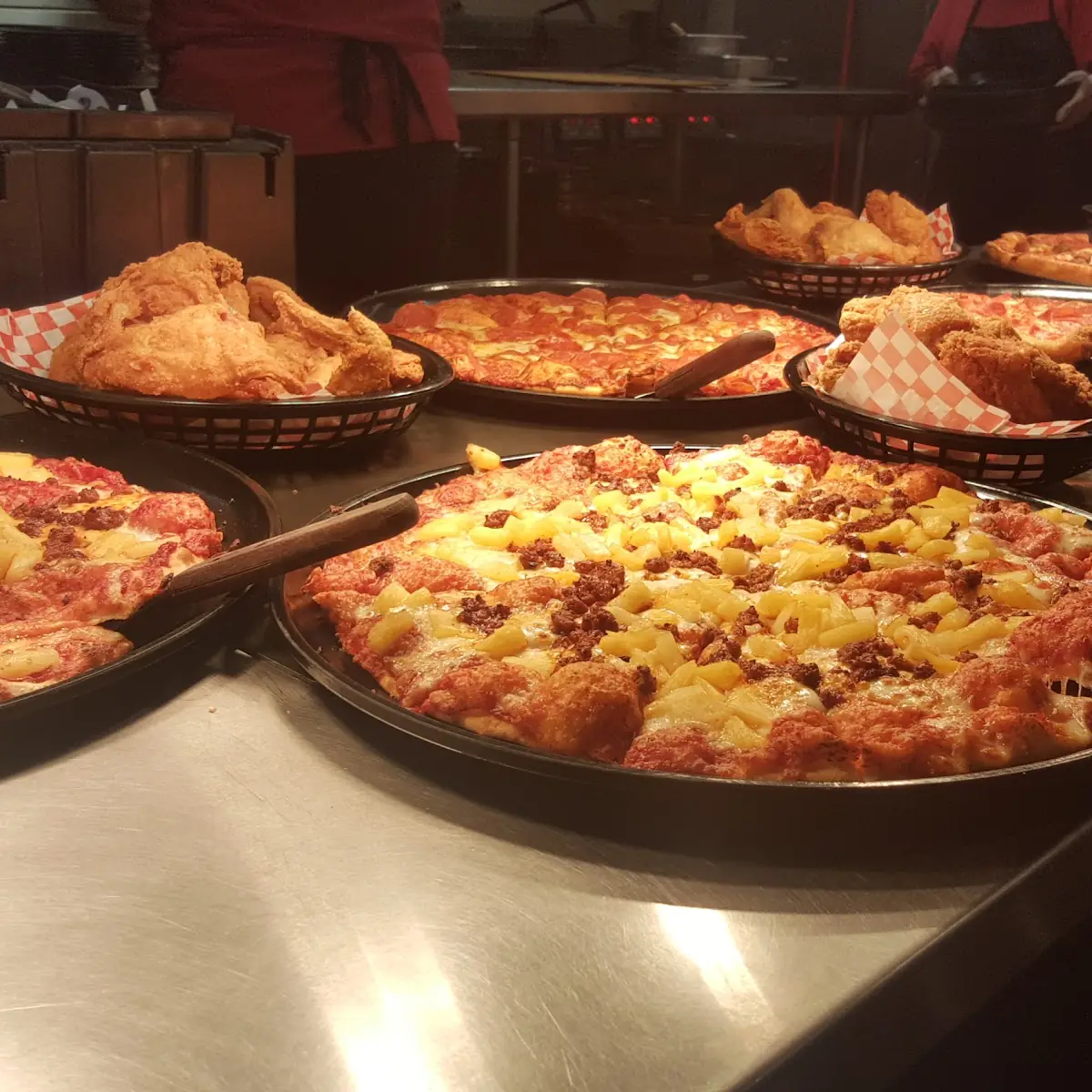 Pizza at the Lunch Buffet