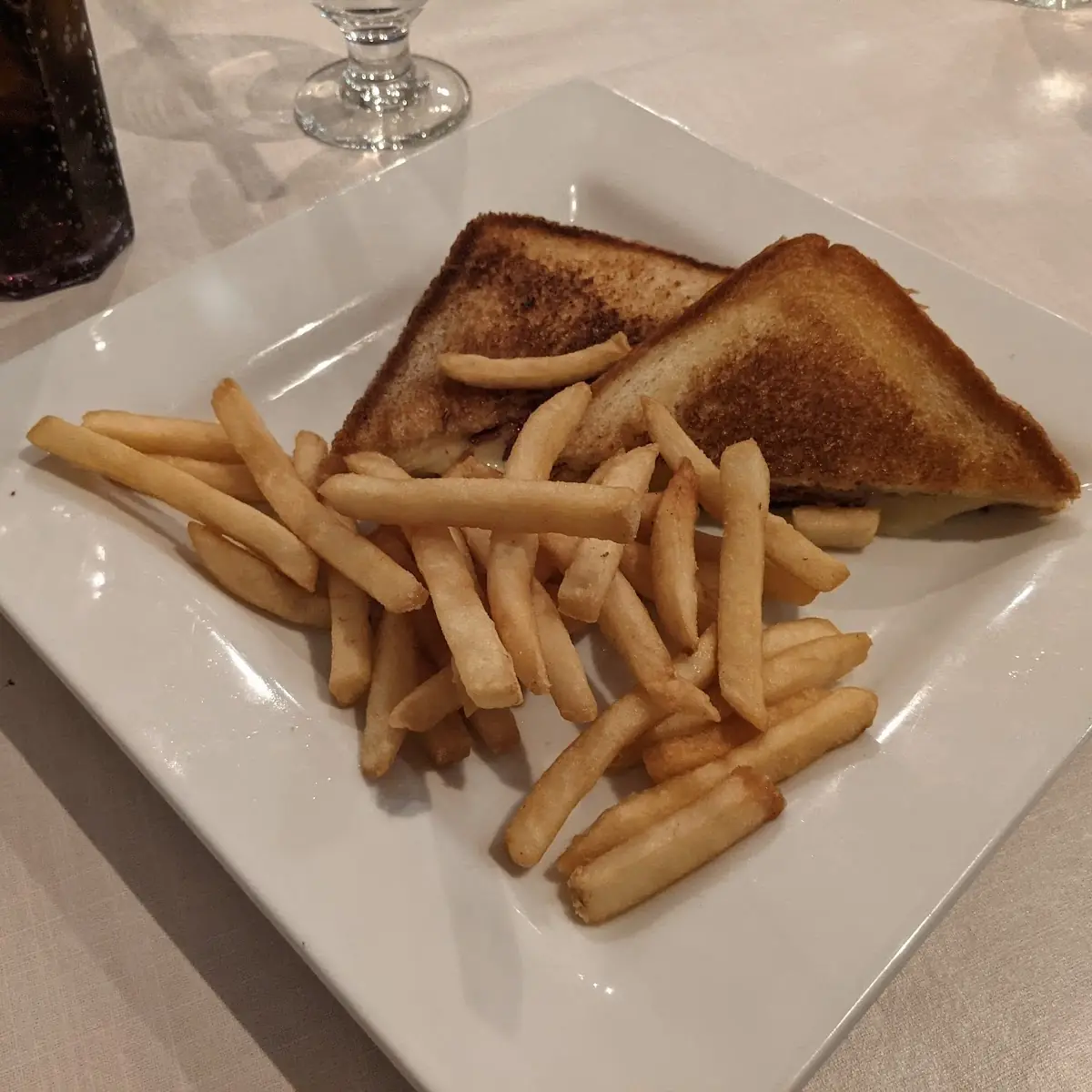 Grilled Cheese and Bacon with Fries