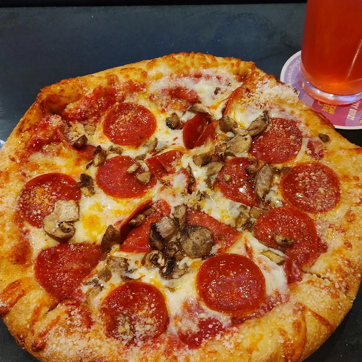 Pepperoni and Mushroom Pizza