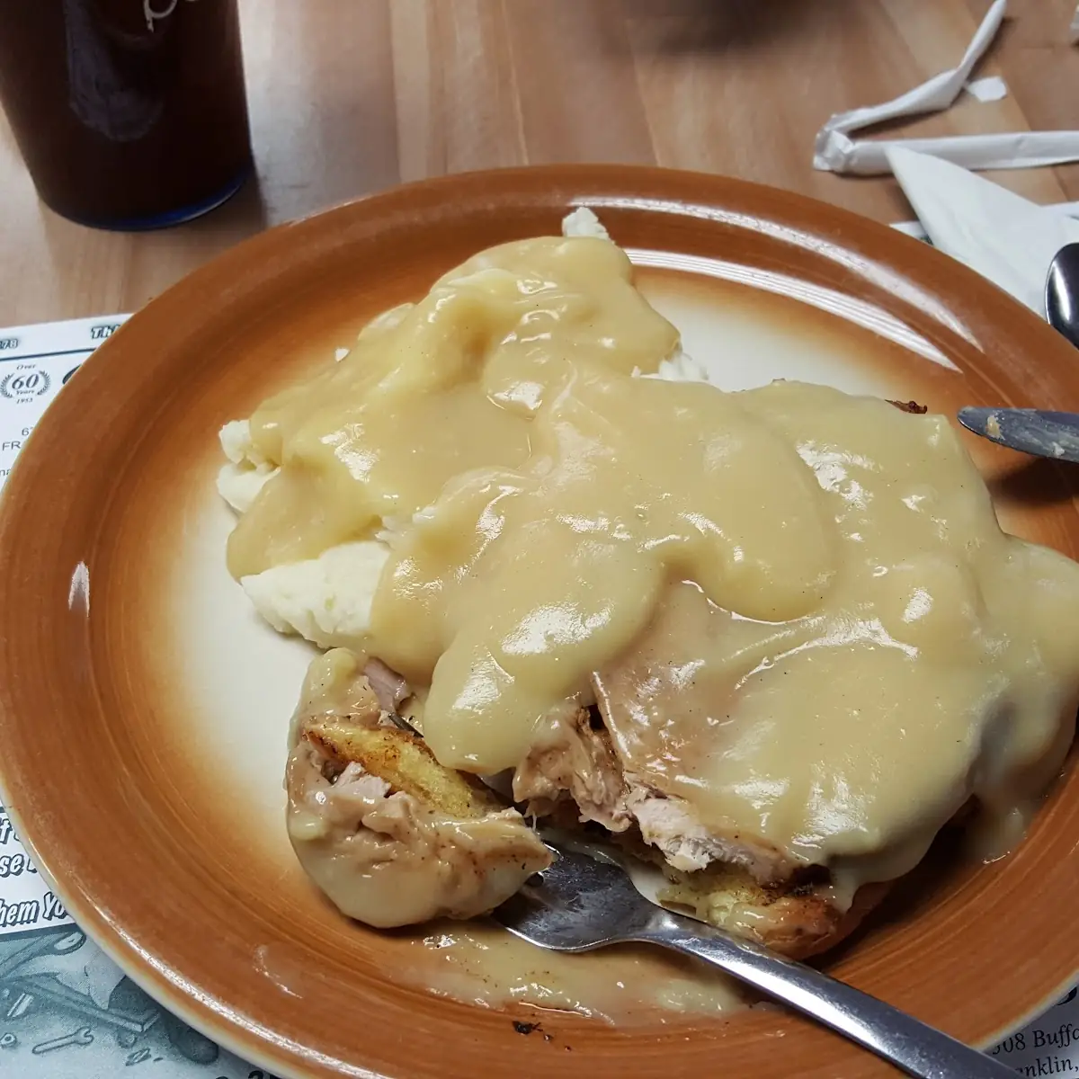 Open Pork Sandwich