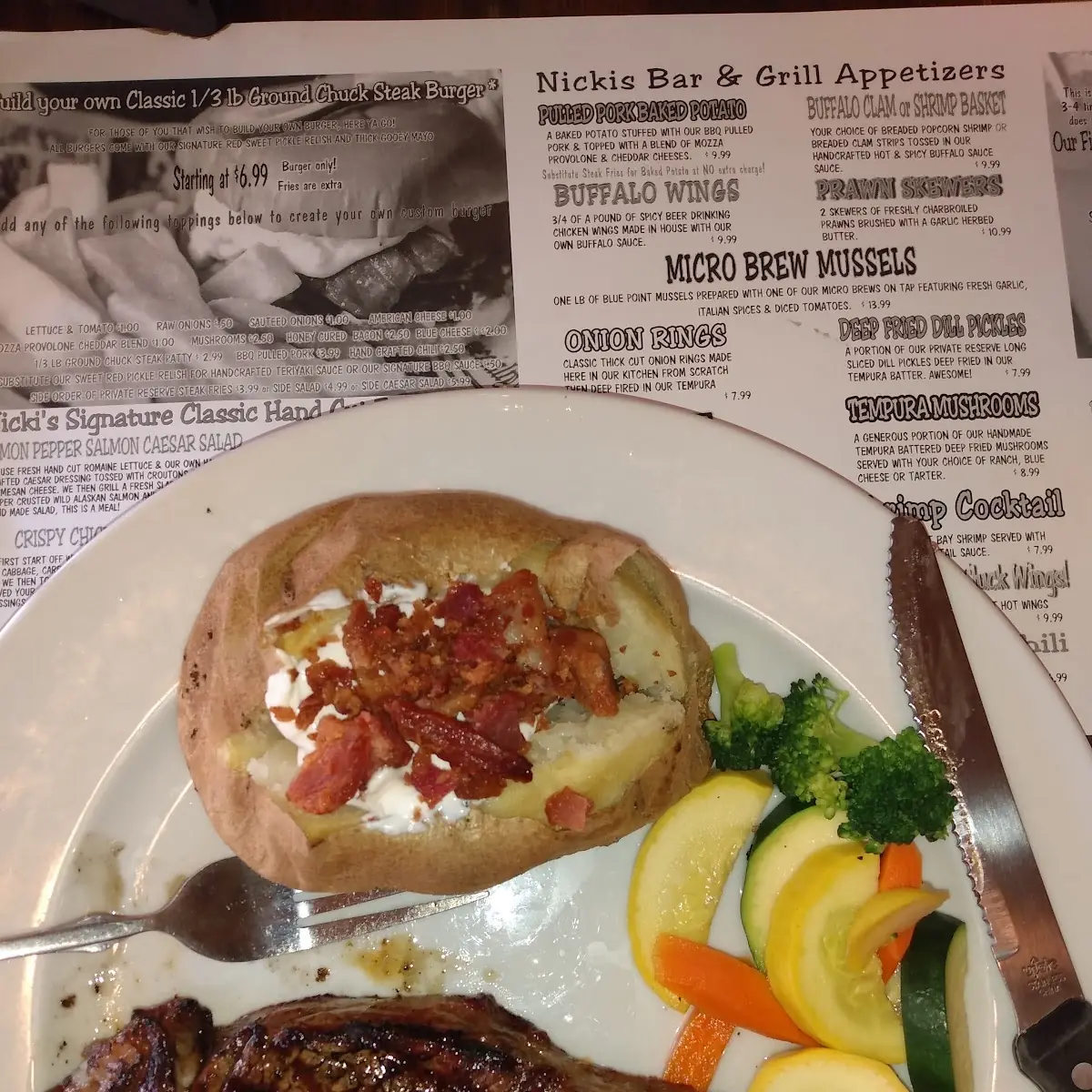New York Steak Baked Potato