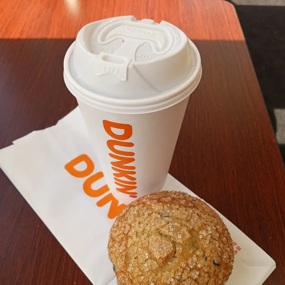 Blueberry Muffin and Drip Coffee