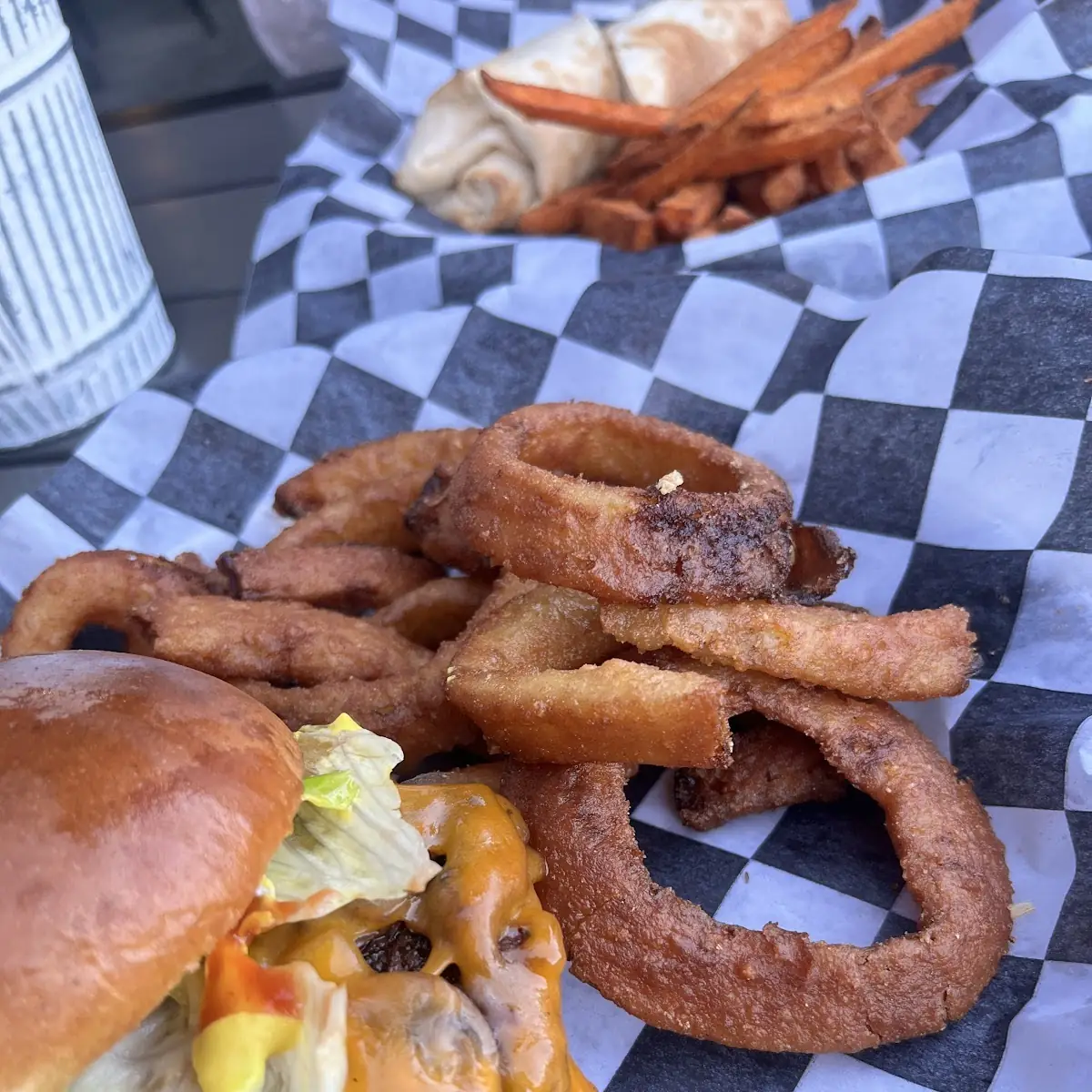 Onion Ring Smash Burger