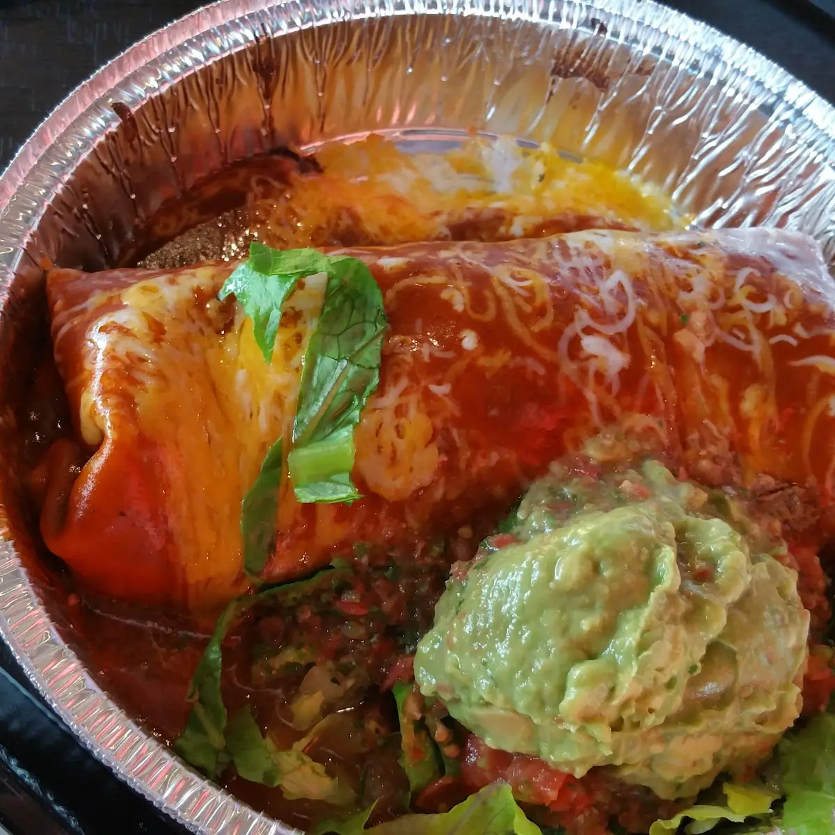 Beef Burrito Enchilada Style