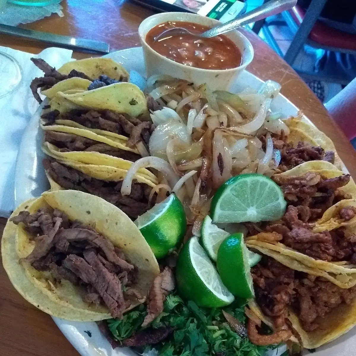 Street Tacos with Beef and Chicken