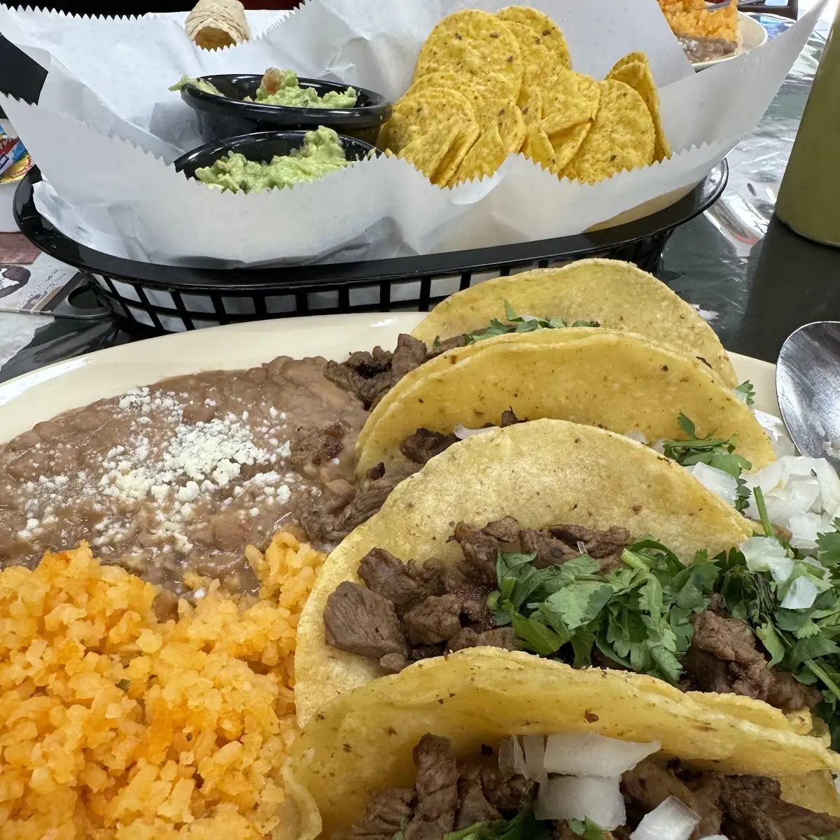 Barbacoa Taco Plate