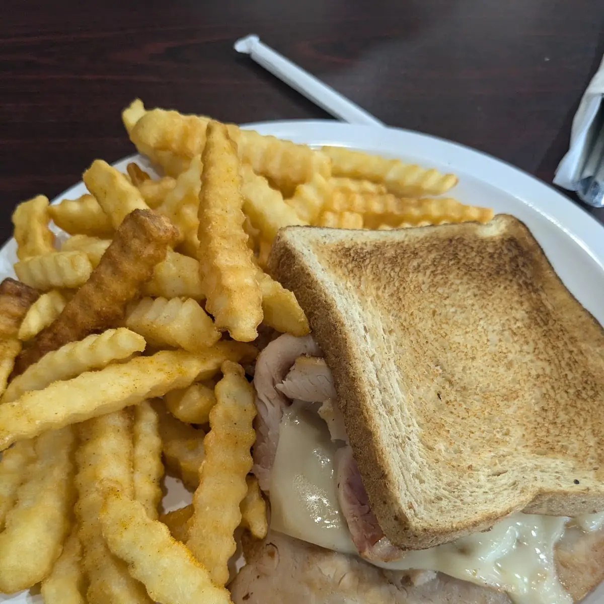 Ham & Cheese Sandwich with Fries