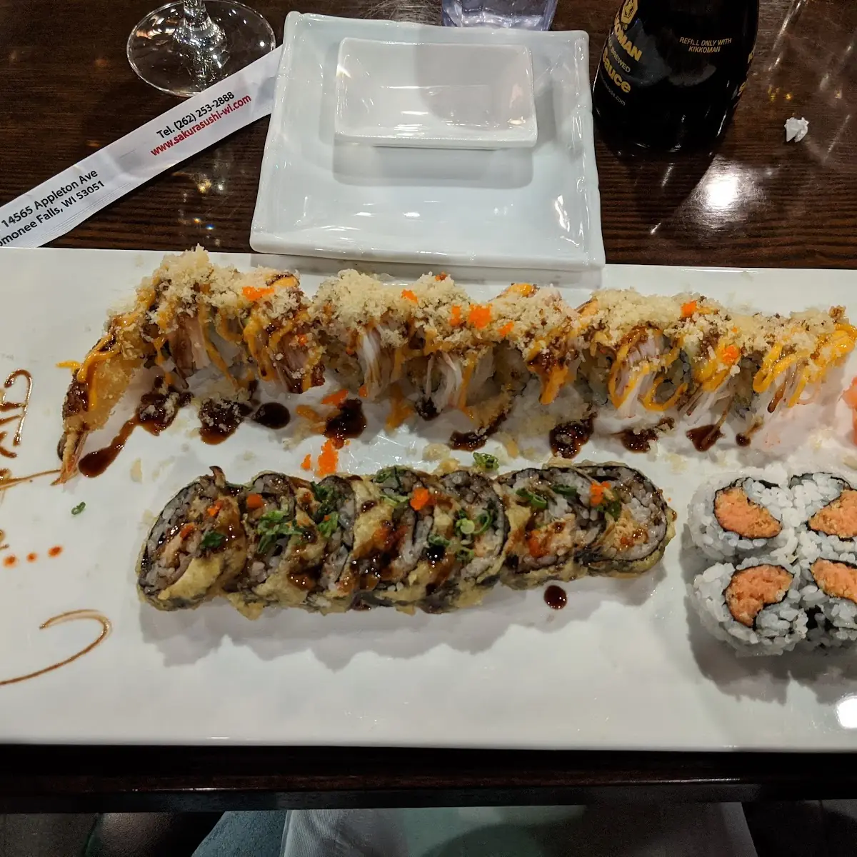 Angel Wings Godzilla Roll Spicy Tuna Roll
