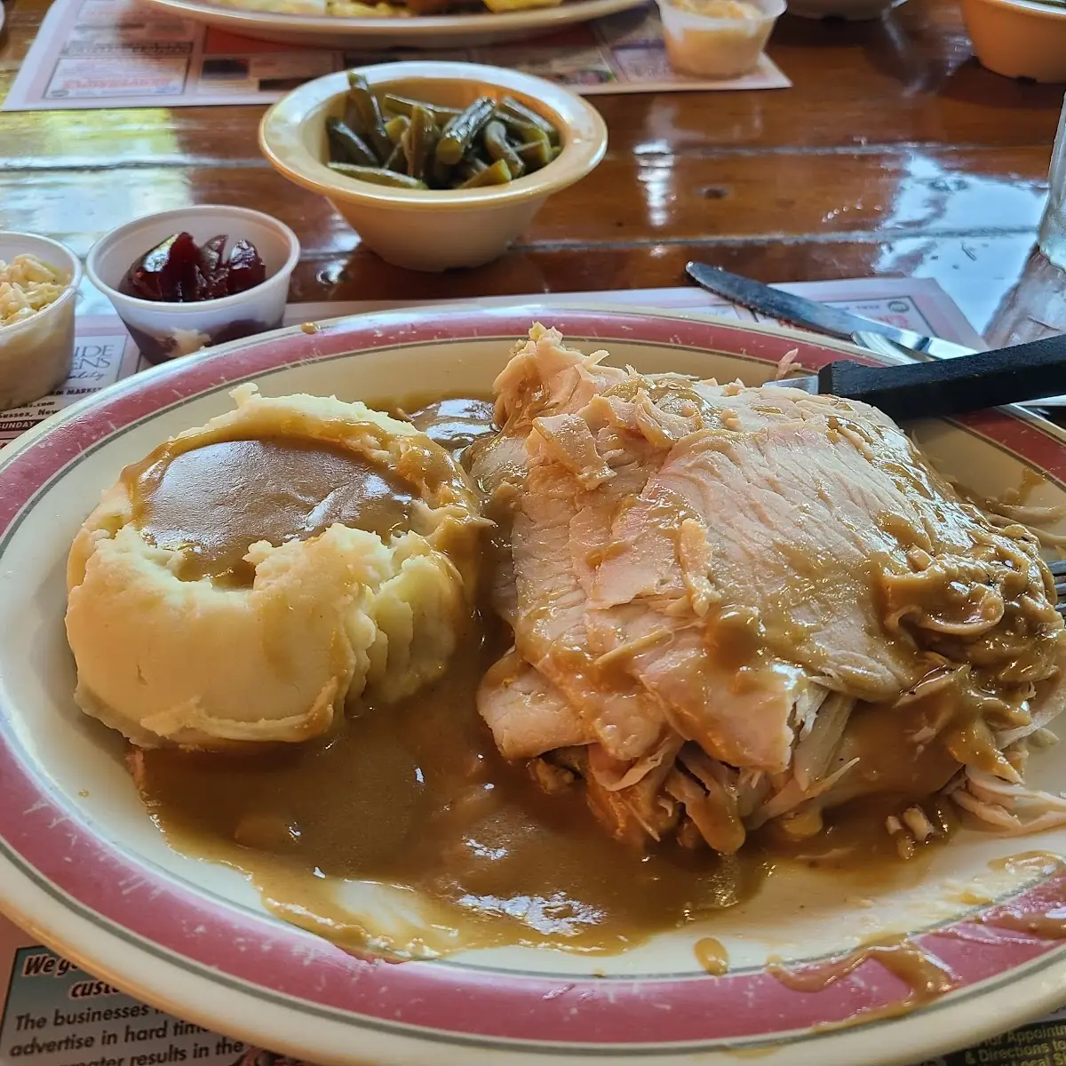 Open Faced Turkey Dinner