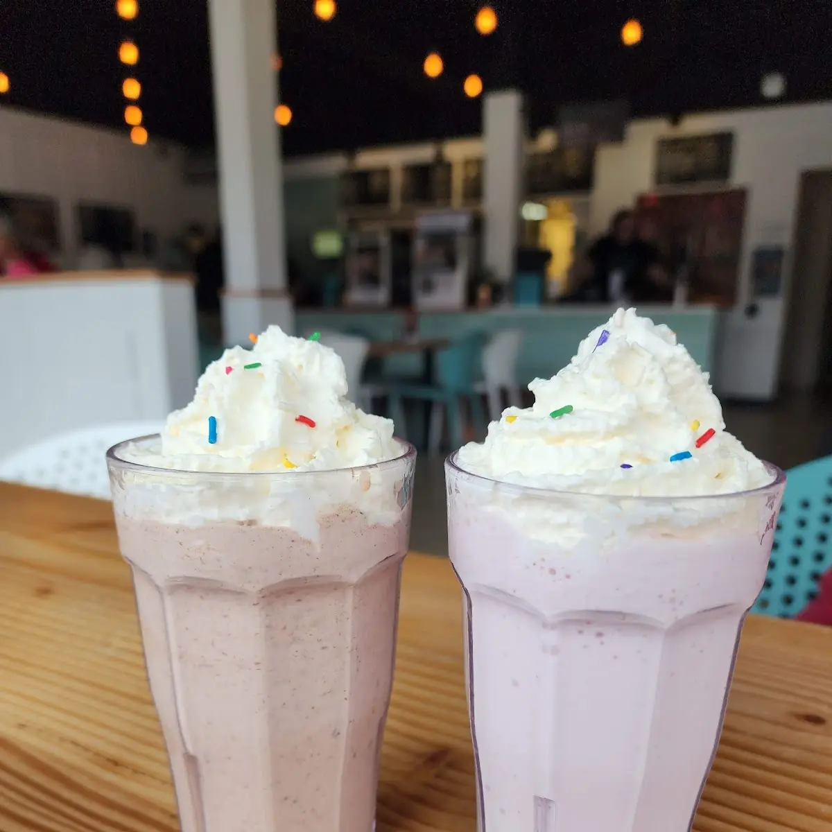 Milkshakes Left Nutella Right Strawberry, BRGR BRGR