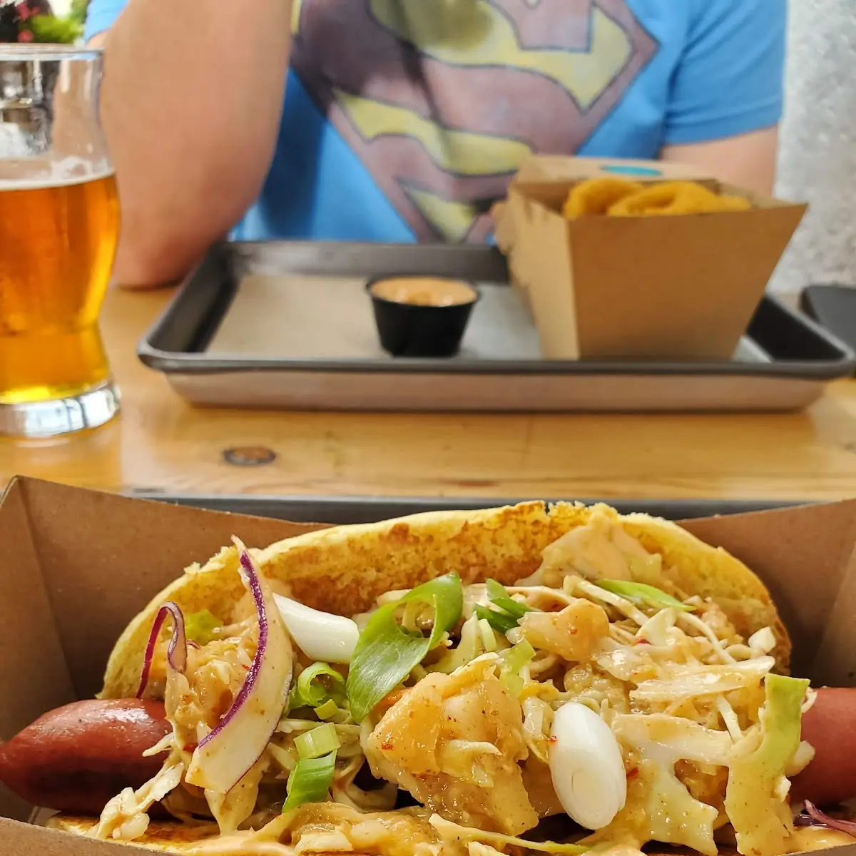 Onion Rings and a Beer, BRGR BRGR
