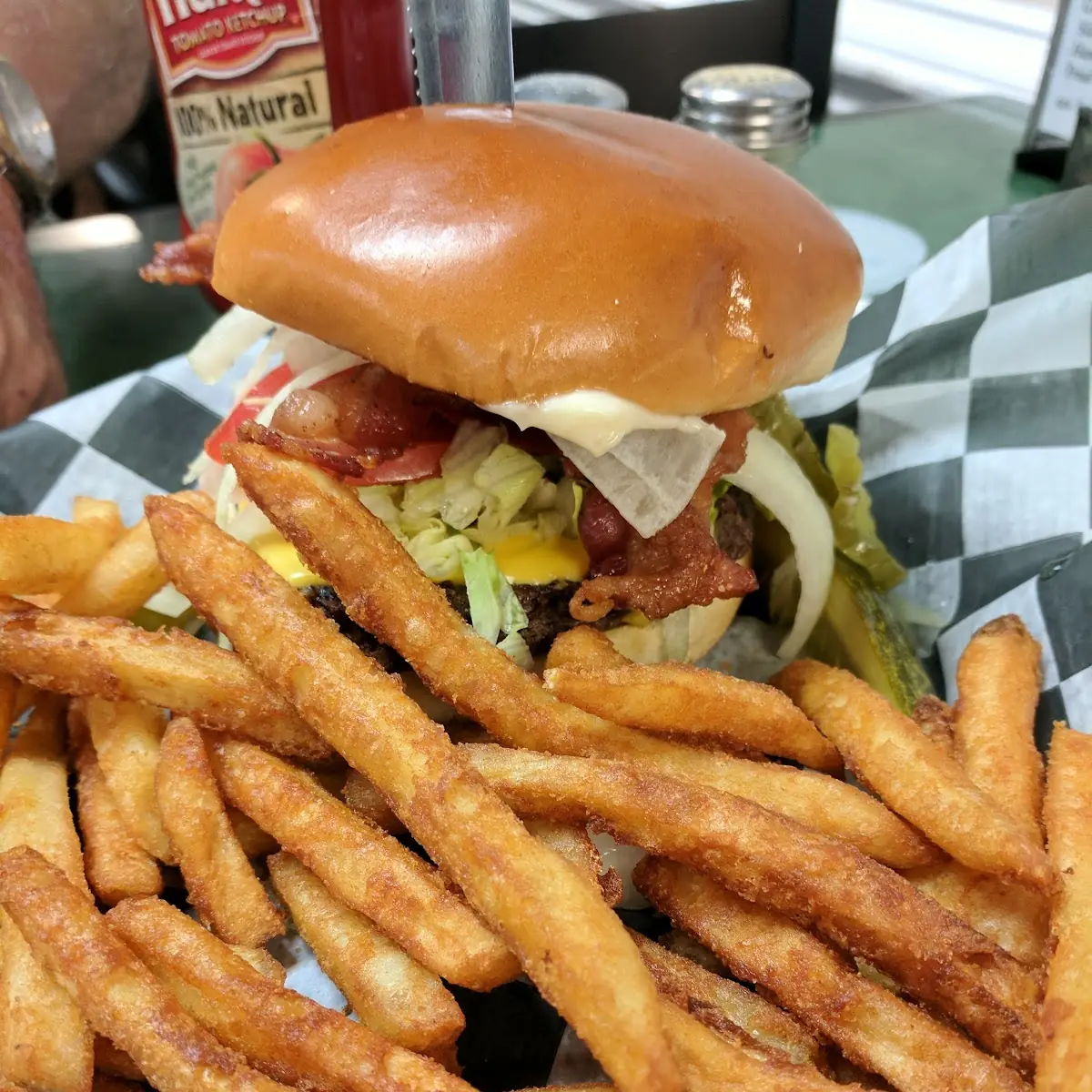 Chicken Sandwich and Fries