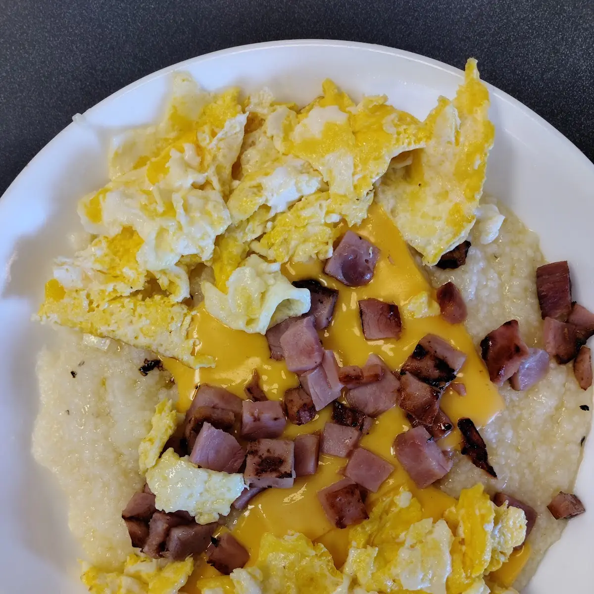 Ham Egg & Cheese Grits Bowl