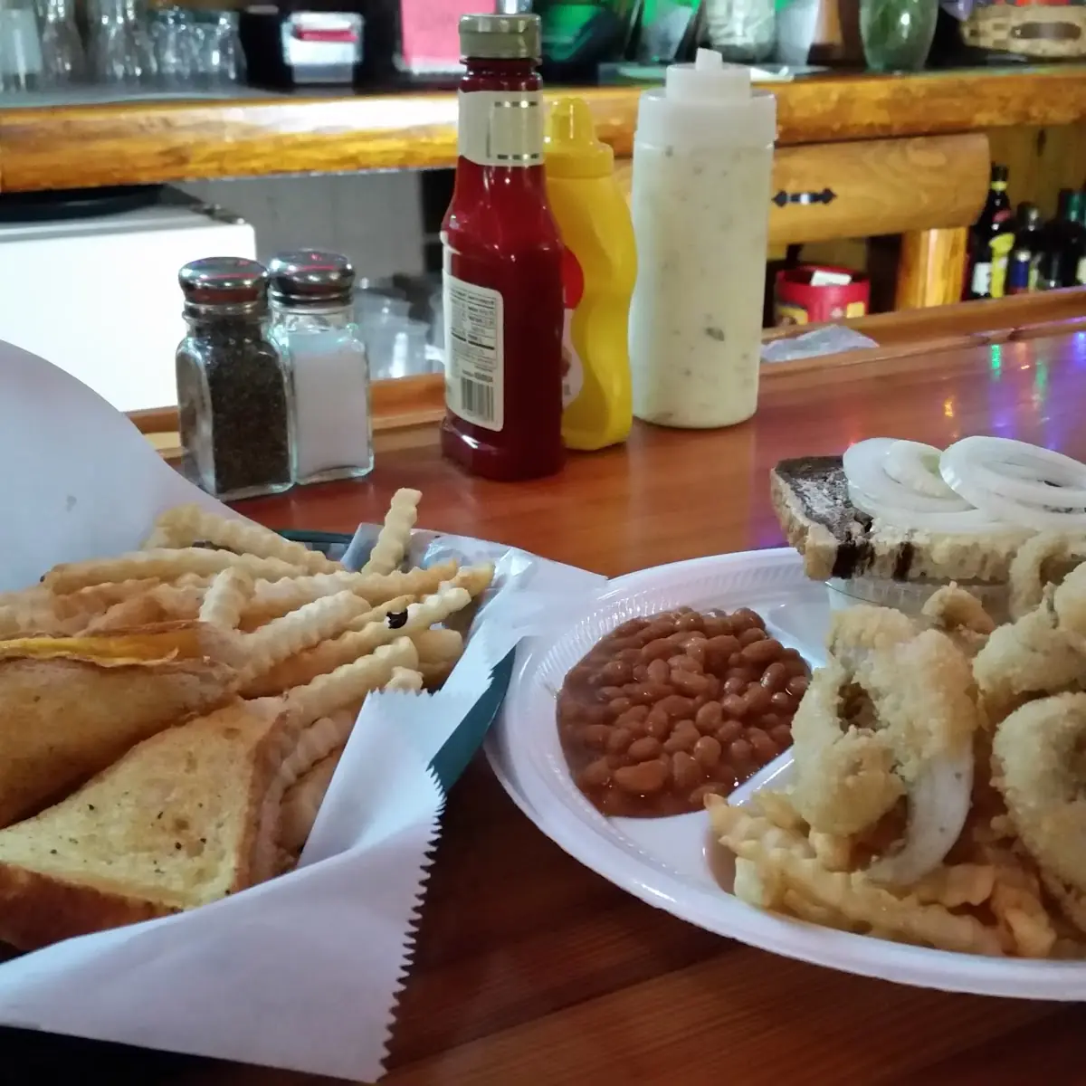 Grill Cheese and Fish Dinner