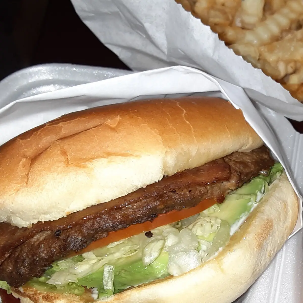 Burger with Bacon and Avocado