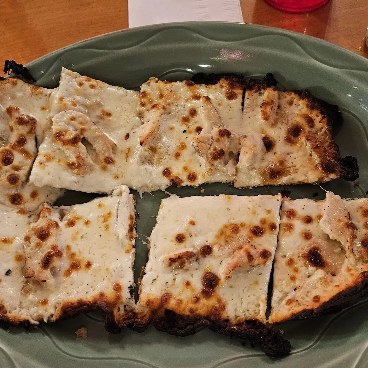 Chicken Alfredo Flatbread Pizza