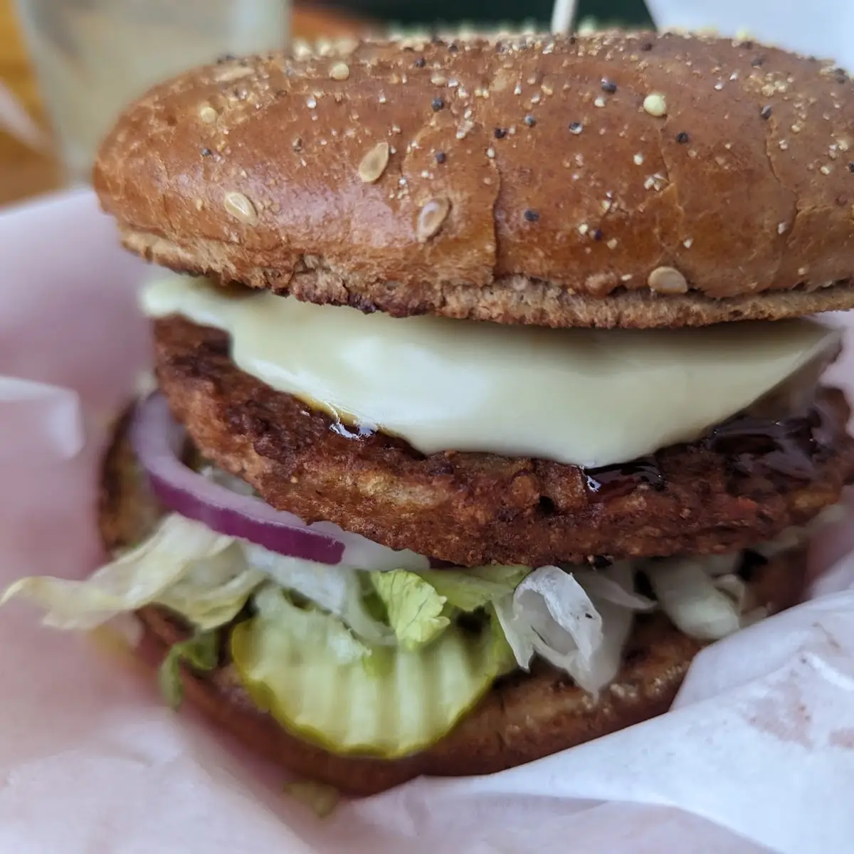Pineapple Burger with Veggie Patty