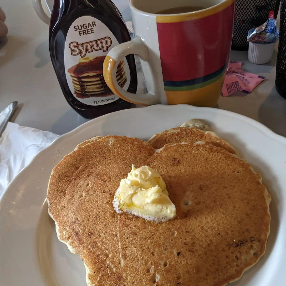 Heart-Shaped Pancakes for Valentine's Day
