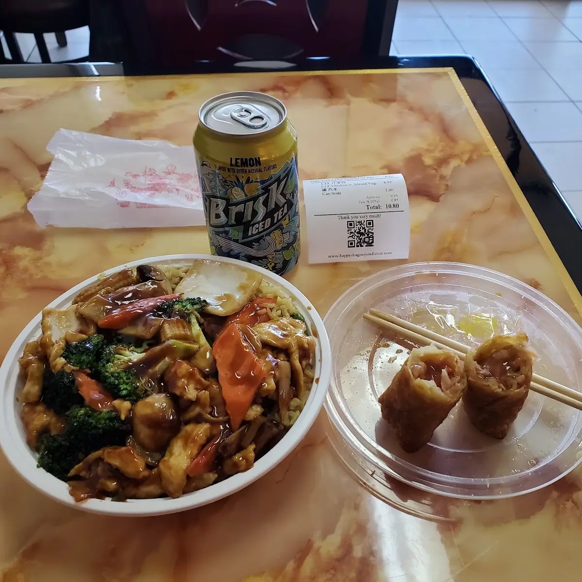 Chicken with Mixed Vegetables Fried Rice