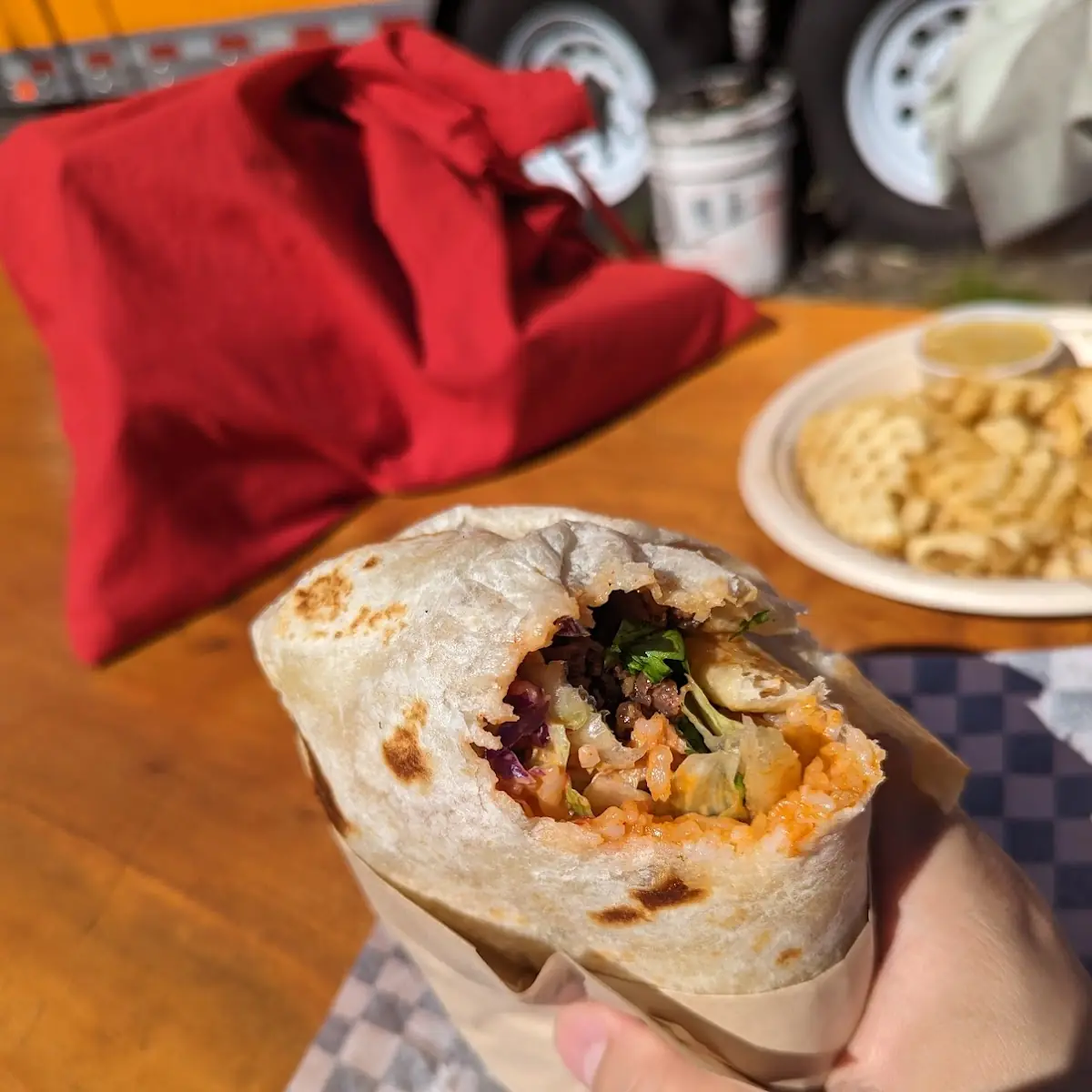 Beef Burrito with Kimchi
