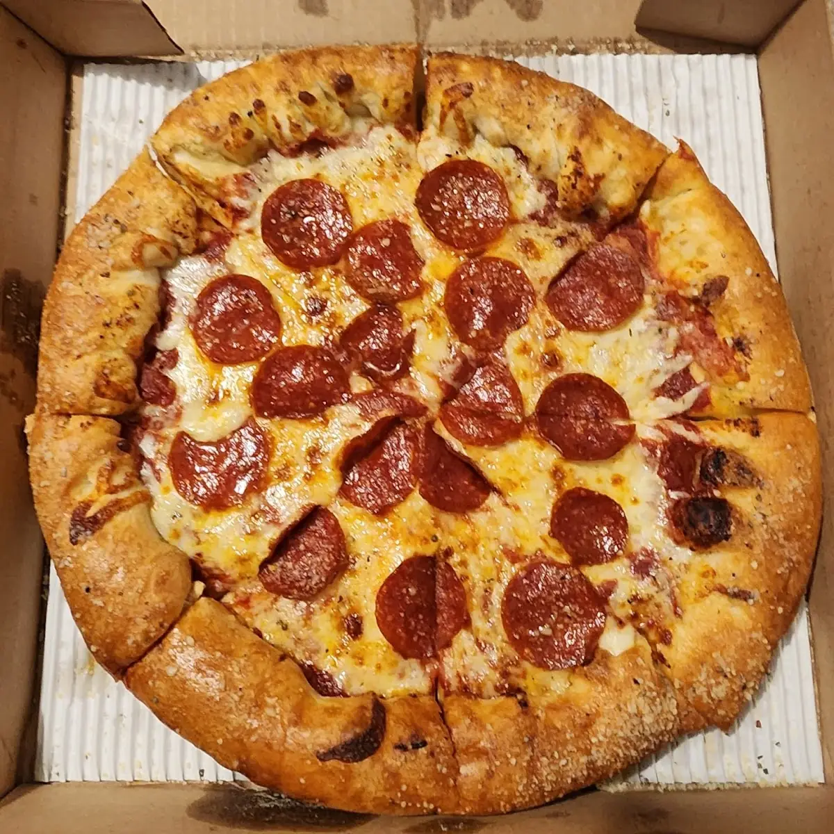 Stuffed Crust Pepperoni Pizza