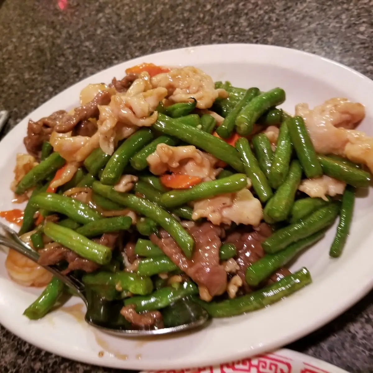 Green Beans with Chicken or Beef