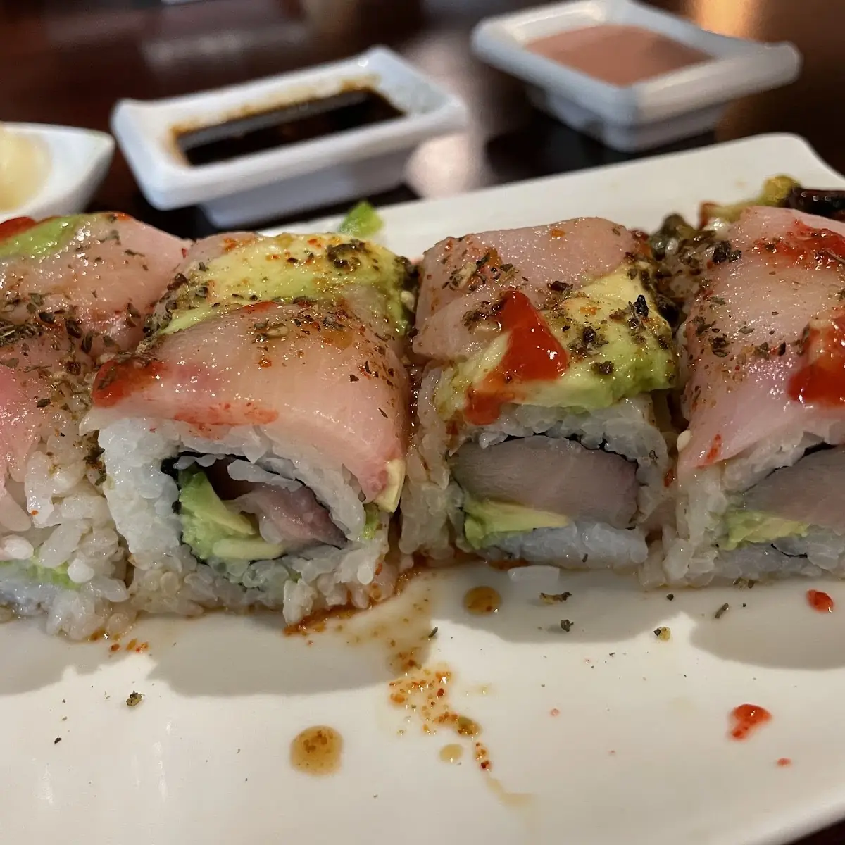 Double Yellowtail Sushi Roll