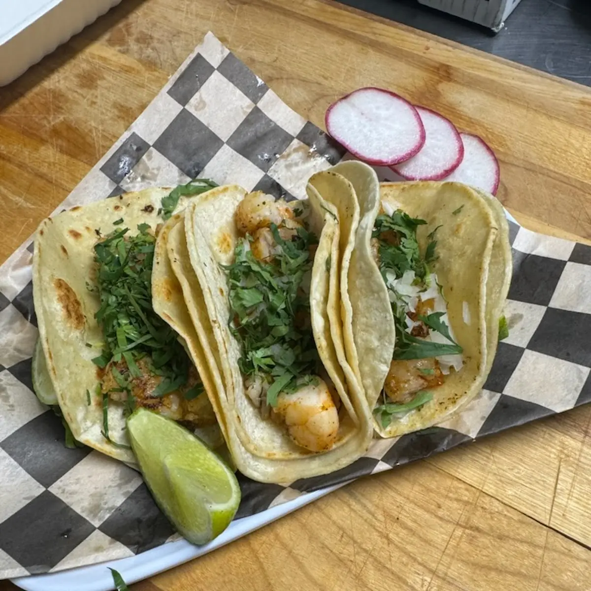 Shrimp tacos (3)