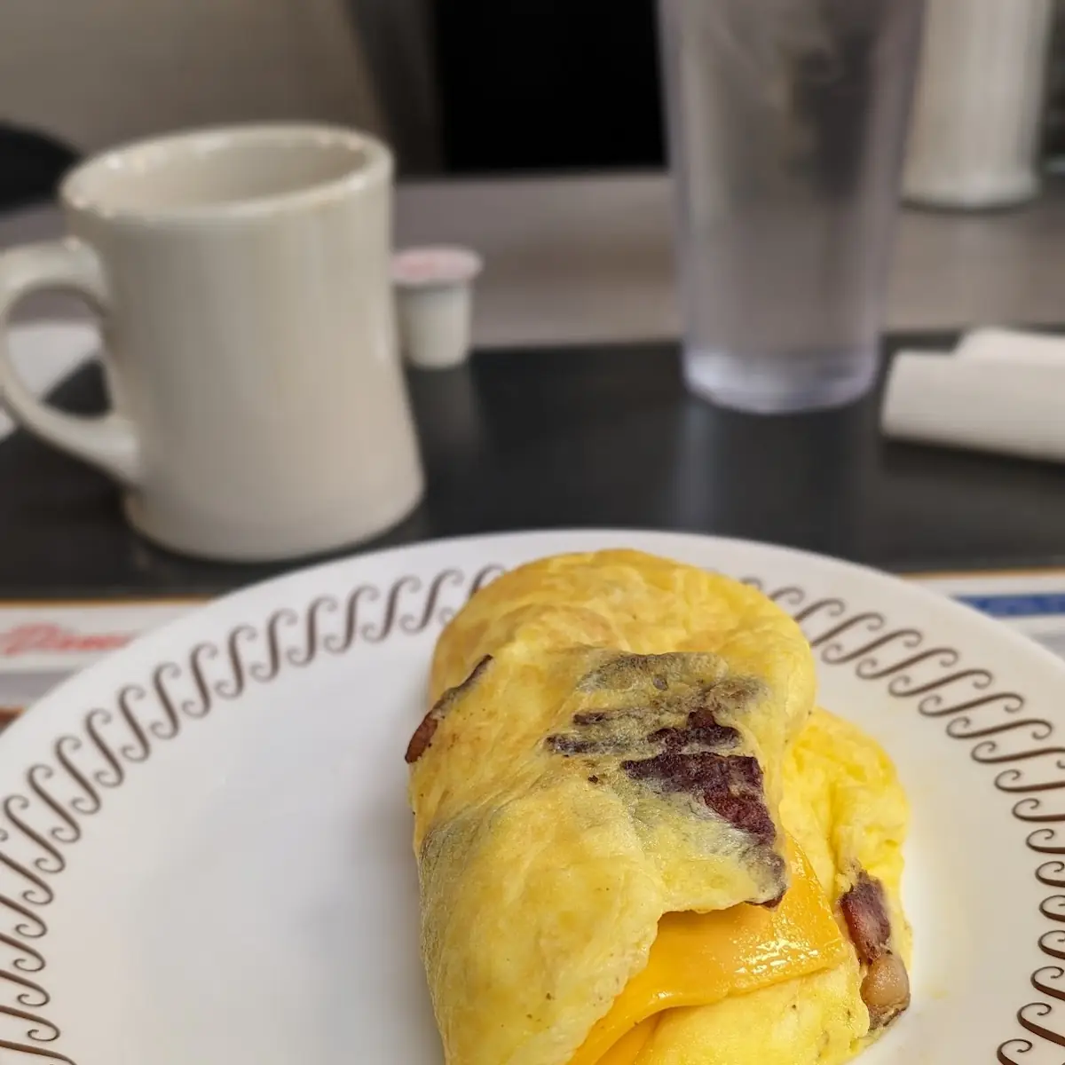 Bacon and Cheese Omelette on the Side