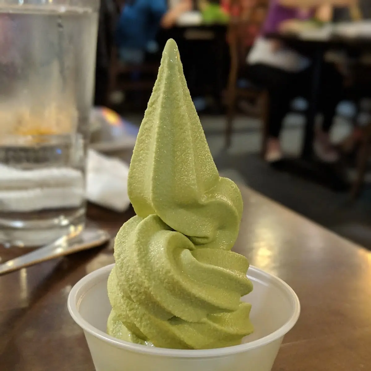 Matcha Soft Serve Ice Cream Dessert