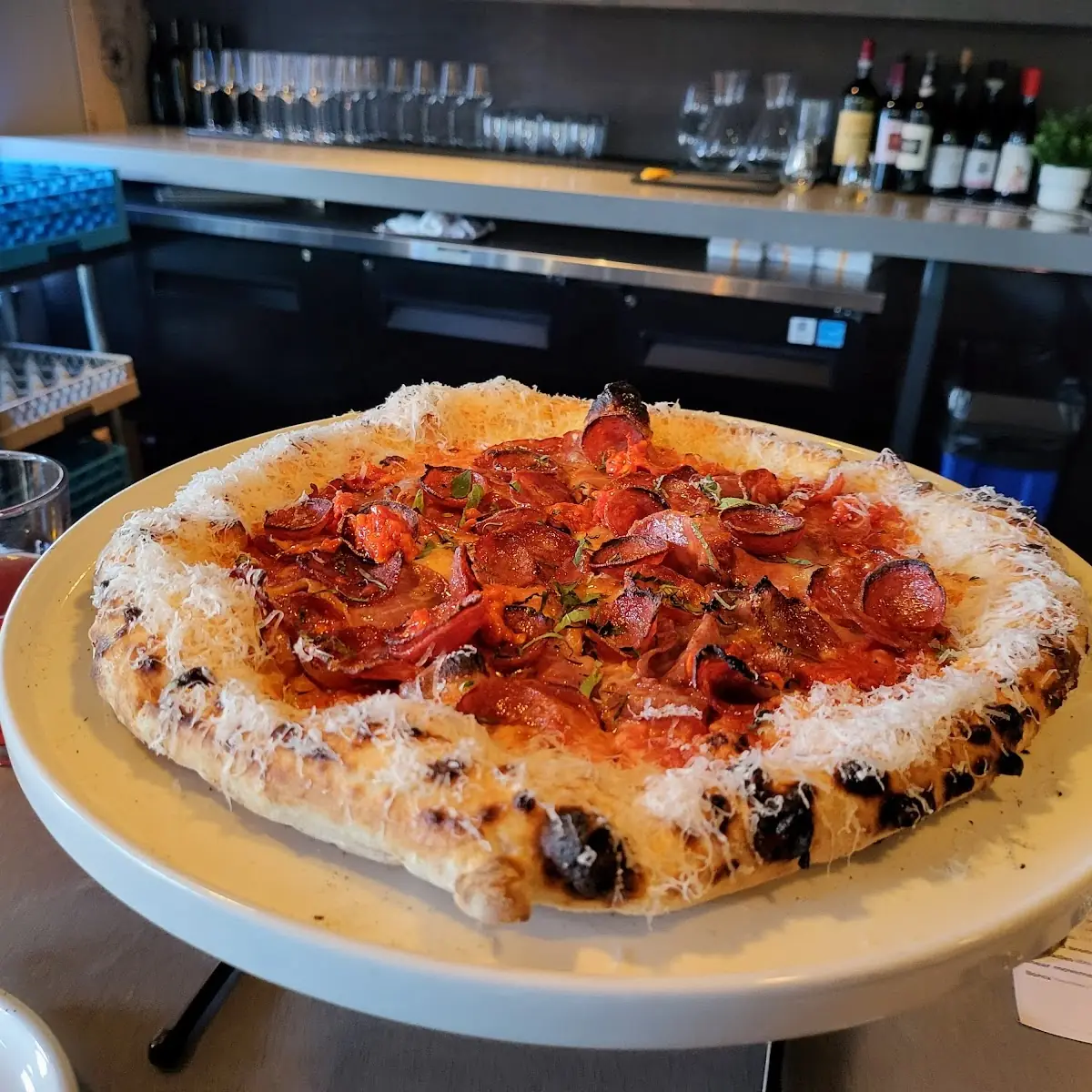Spicy Salami Pizza