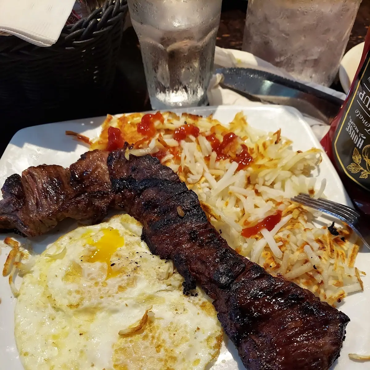 Skirt Steak and Eggs
