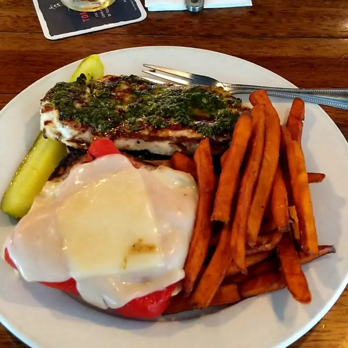 Grilled Chicken Pesto