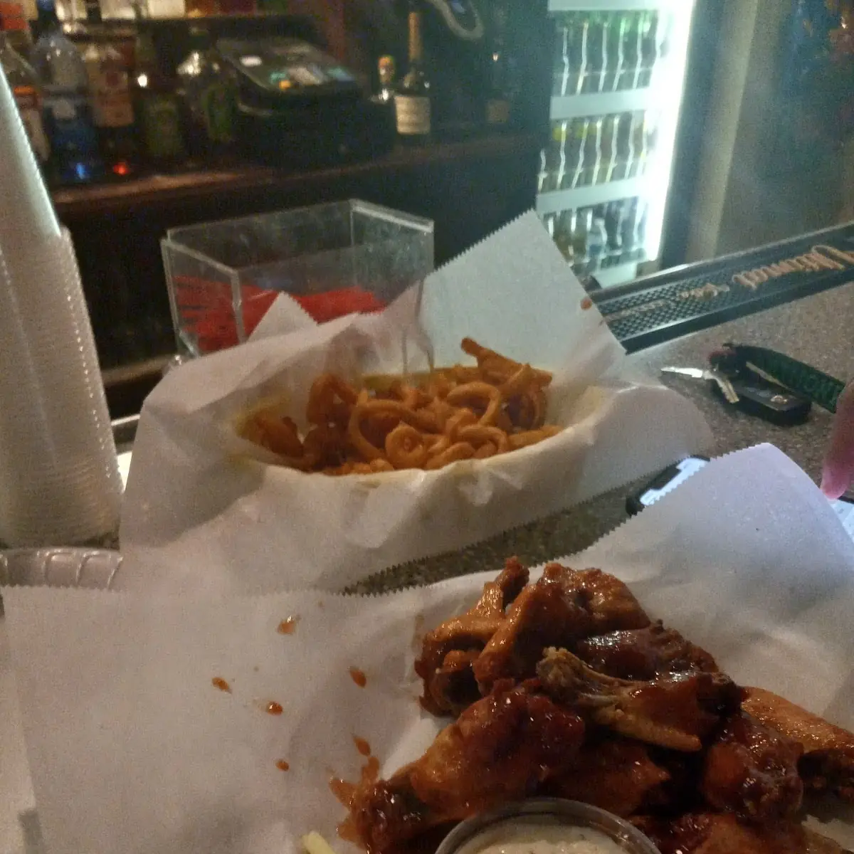 BBQ Wings and Fries