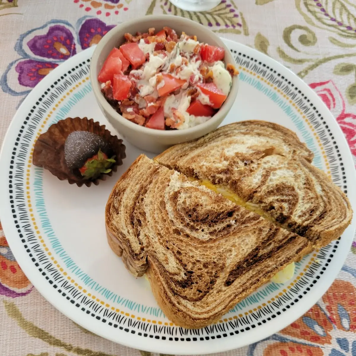 Egg Salad Sandwich on Rye Bread