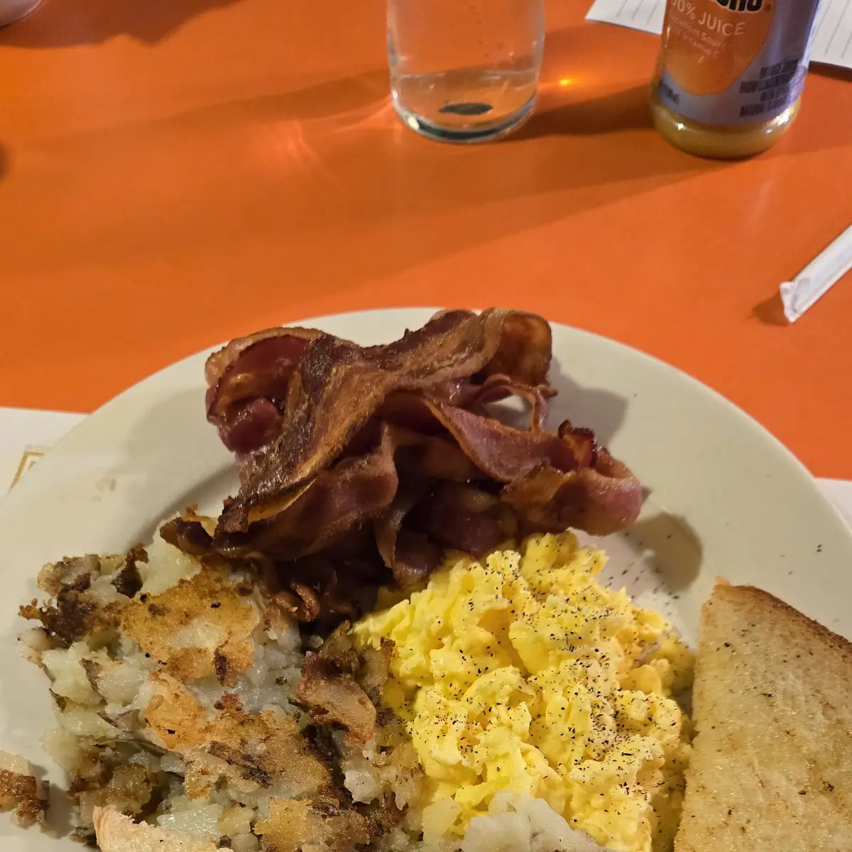 Eggs Hash Browns and Bacon