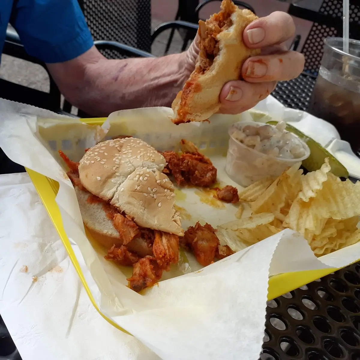 Pulled BBQ Chicken Sandwich