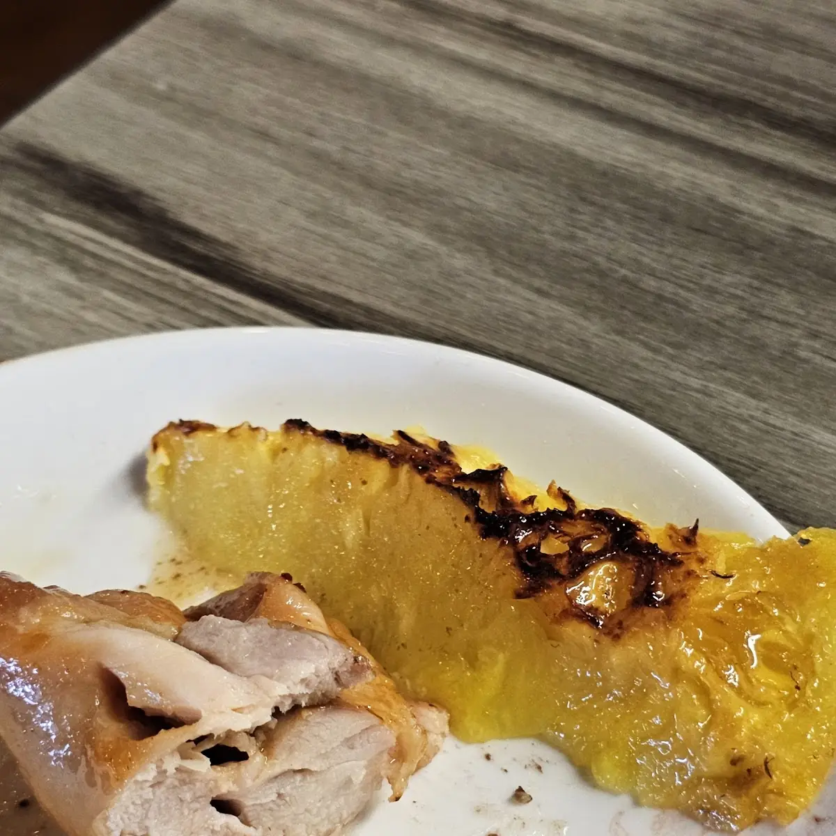 Orange Chicken and Grilled Pineapple