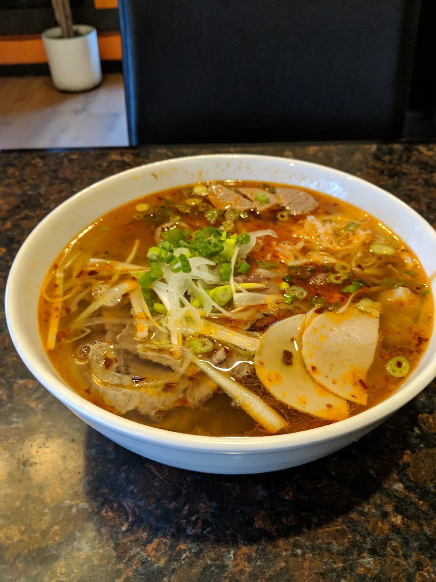 Spicy Noodle Soup Bun Bo Hue, Pho Vuong Restaurant - Duncan