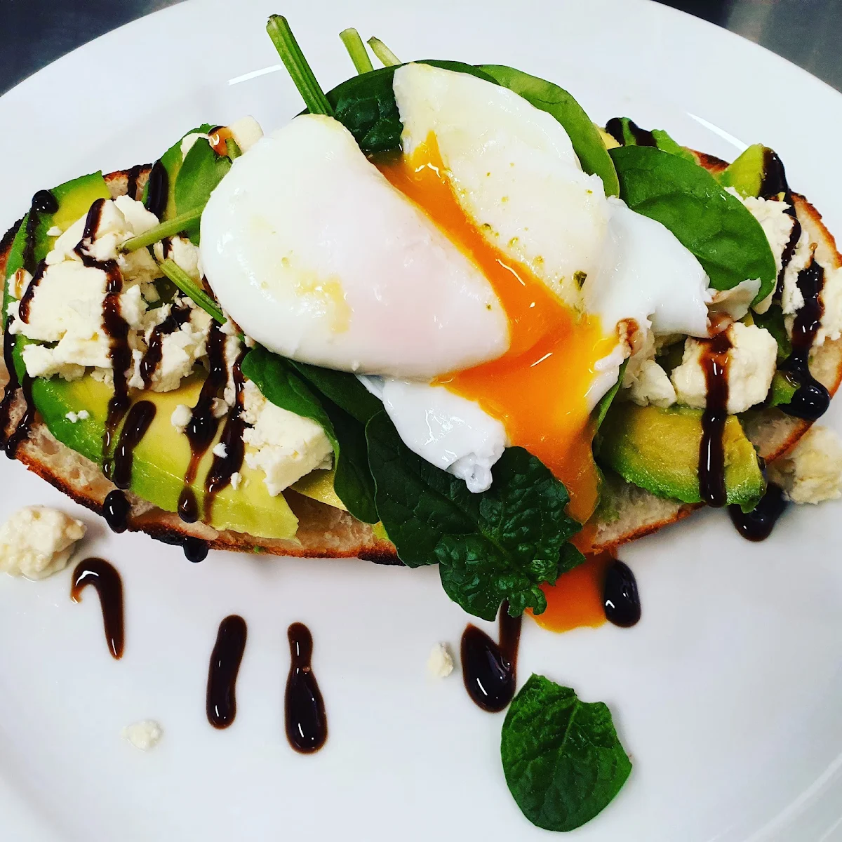 Smashed Avocado, Cornerstone Cafe