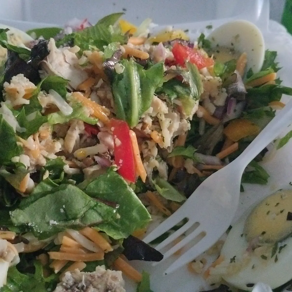 Chicken Salad w Garlic Parmesan